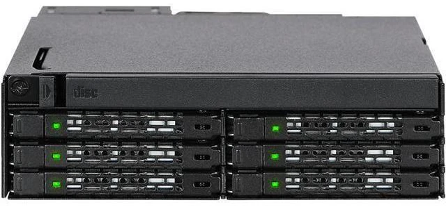 Main image of ICY DOCK MB606SPO-B ToughArmor MB606SPO-B 6 x 2.5" SAS/SATA SSD/HDD & Ultra Slim ODD Backplane Cage for External 5.25" Bay