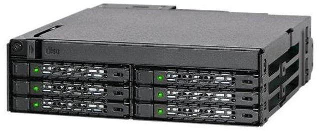 Alt view image 2 of 7 - ICY DOCK MB606SPO-B ToughArmor MB606SPO-B 6 x 2.5" SAS/SATA SSD/HDD & Ultra Slim ODD Backplane Cage for External 5.25" Bay