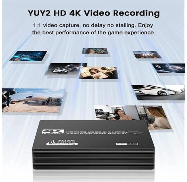 Alt view image 5 of 7 - Upgraded Capture Card for Streaming and Record in 4K, HDMI to USB 3.0 Video Capture Device, Game Capture Card with Microphone 4K HDMI Loop-Out for Nintendo Switch PS4/5/OBS/Camera/PC