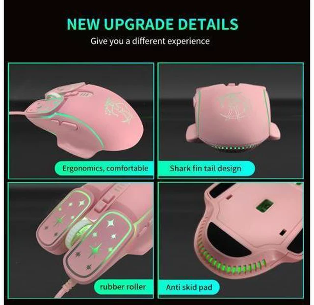 Alt view image 6 of 7 - RGB 7200DPI Game Optical Mouse USB Wired Mice for Windows macOS Android