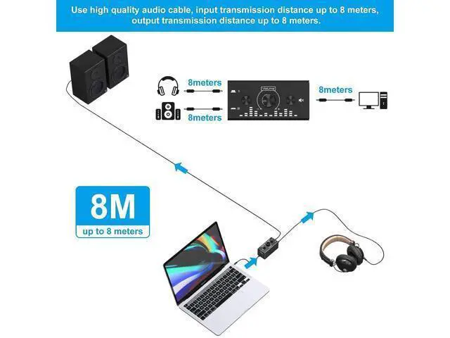 Alt view image 5 of 7 - 3.5mm Jack Audio Switch, 2 In 1 Out / 1 In 2 Out Audio Switcher Audio Selector with 3.5mm Audio Cable and Volume Control for PC Phone Laptop Headphone