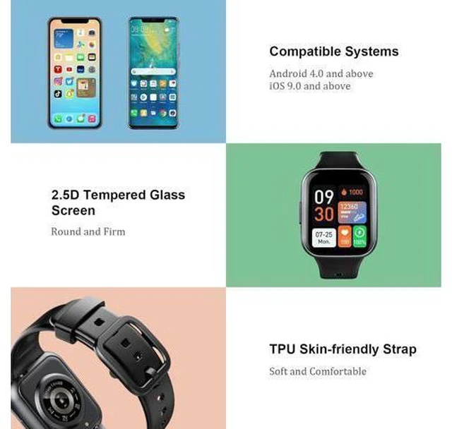 Alt view image 6 of 7 - Smart Watch, 1.69" HD Touch Screen Fitness Watch for Men Women, 25 Sports Modes Fitness Tracker with Heart Rate Sleep Monitor, Pedometer Activity Trackers, IP68 Waterproof Smartwatch for Android IOS