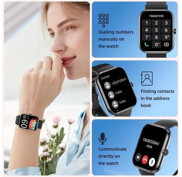 Alt view image 5 of 6 - Smart Watch(Answer/Make Calls), 1.91" HD Touch Screen Fitness Watch with Blood Oxygen Heart Rate Sleep Monitor, 100+ Sports Modes, IP68 Waterproof Men's Women's Activity Trackers for Android iOS