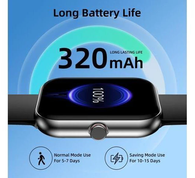 Alt view image 6 of 6 - Smart Watch(Answer/Make Calls), 1.91" HD Touch Screen Fitness Watch with Blood Oxygen Heart Rate Sleep Monitor, 100+ Sports Modes, IP68 Waterproof Men's Women's Activity Trackers for Android iOS