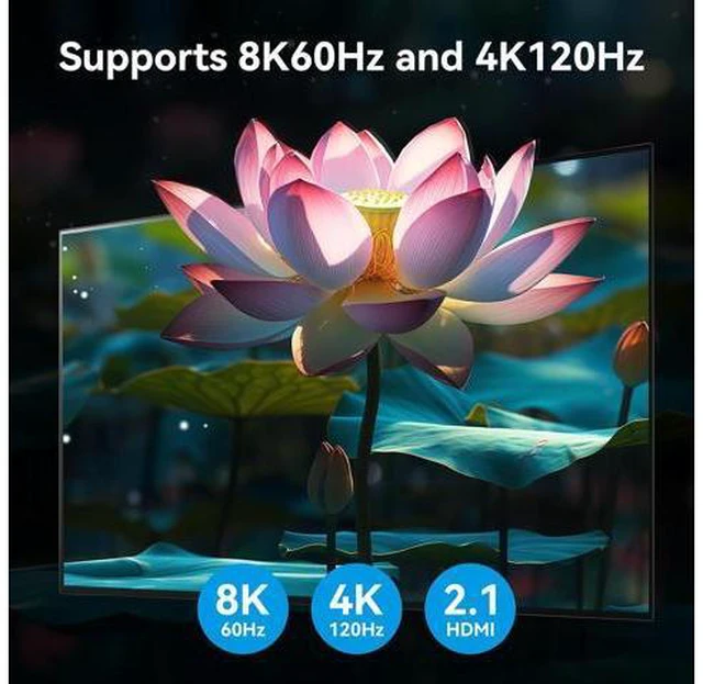 Alt view image 6 of 7 - 4K144Hz Triple Monitor HDMI KVM Switch 3 Monitors 2 Computers 8K60Hz 2 PC 3 Monitors KVM Switches With 4 Ports USB 3.0 to Connect Keyboard Mouse and Printer Includes 2 USB 3.0 Cables and DC12V Adapter