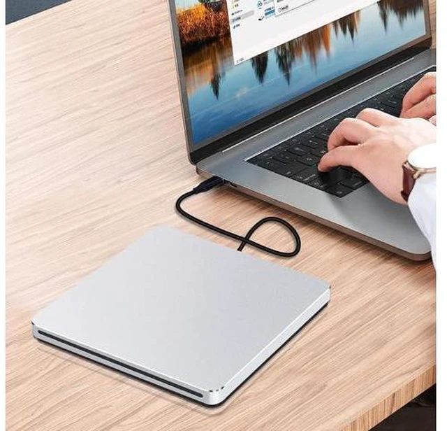Alt view image 6 of 7 - NOLYTH External CD/DVD Drive for Laptop CD DVD Burner USB 3.0 Type-C DVD Player for Computer Disk Drive Slim DVD Drive Writer CD Reader Optical Drive for Computer Laptop PC Windows Desktop Mac