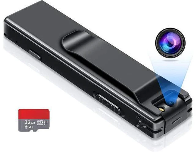Main image of Camera no WiFi Needed - Mini Body Camera Video Recorder - Camera Motion Activated - Nanny Small Cam - Tiny Camera - Small Security Camera for Home and Office (with 32G high-Speed Memory Card)