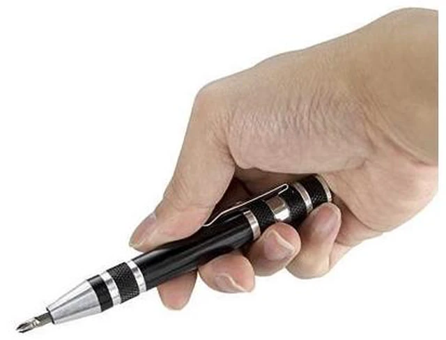 Alt view image 4 of 7 - 8 in 1 Mini Screwdriver Set Pen Style Small Repair Tools Compact Precision Gadgets Kit for Home Improvement Computer Eyeglasses