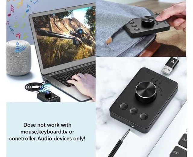 Alt view image 3 of 5 - Multimedia Controller Knob, USB Volume Controller, One Key Mute PC Computer Speaker Audio Multimedia Volume Remote Control Adjuster with Bluetooth for Win7/8/10/XP/Mac/Vista/Android/iOS