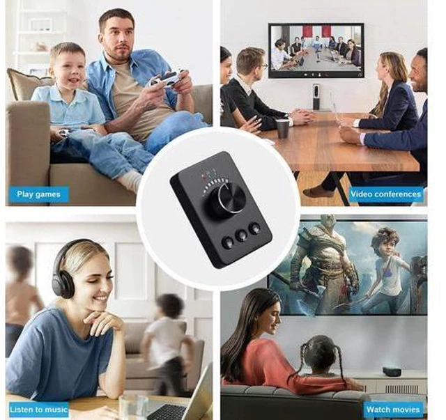Alt view image 4 of 5 - Multimedia Controller Knob, USB Volume Controller, One Key Mute PC Computer Speaker Audio Multimedia Volume Remote Control Adjuster with Bluetooth for Win7/8/10/XP/Mac/Vista/Android/iOS