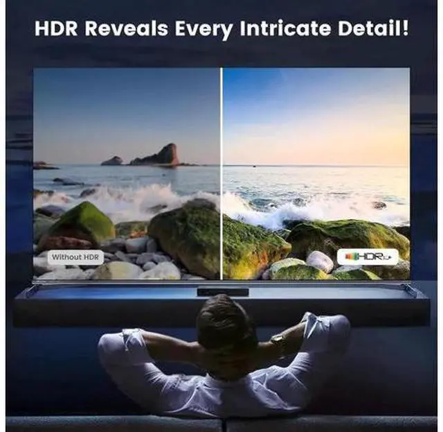 Alt view image 6 of 7 - 4K HDMI Switch 7x1, 4K@60Hz 7 in 1 Out HDMI Switcher Selector with IR Remote Control, Supports HDCP 2.2 4K@60Hz UltraHD HDR10 3D HD1080P Dolby DST, HDMI Splitter for PS4 Xbox Fire Stick
