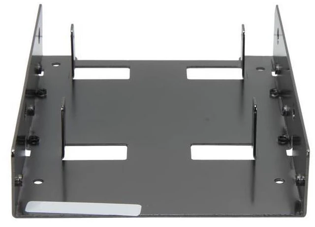Alt view image 2 of 6 - SilverStone SST-SDP08B 2 x 2.5" to 3.5" Bay Converter (Black Nickel)