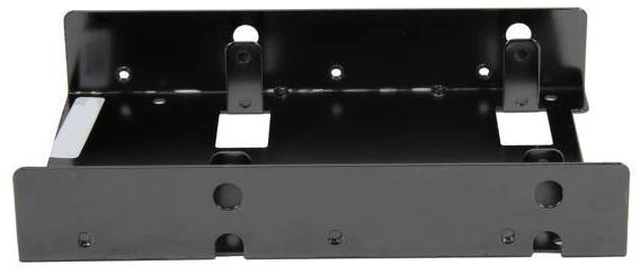 Alt view image 3 of 6 - SilverStone SST-SDP08B 2 x 2.5" to 3.5" Bay Converter (Black Nickel)