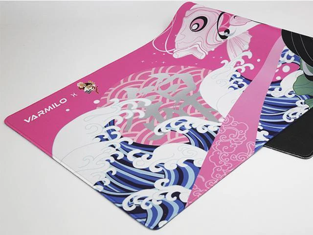 Alt view image 2 of 4 - Varmilo Extra Large Xiu Hua Beijing Opera Desk Pad/Mat with Stitched Edges Mouse Pad
