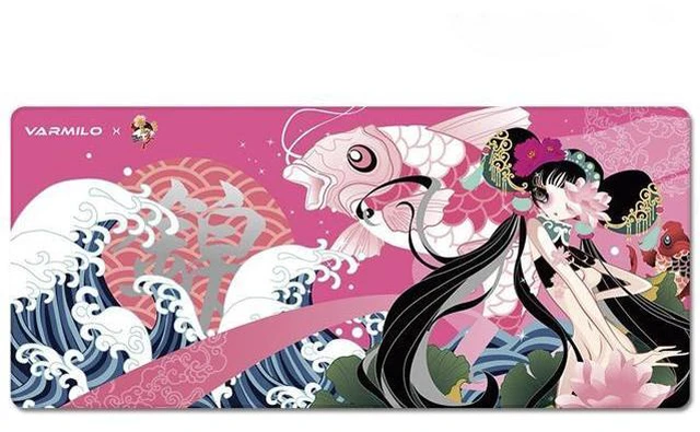 Main image of Varmilo Extra Large Xiu Hua Beijing Opera Desk Pad/Mat with Stitched Edges Mouse Pad