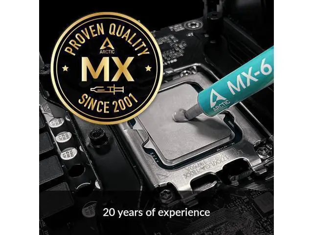 Alt view image 2 of 6 - ARCTIC MX-6 (4 g, incl. 6 MX Cleaner) - Ultimate Performance Thermal Paste for CPU, Consoles, Graphics Cards, laptops, Very high Thermal Conductivity, Long Durability, Non-Conductive, Non-capacitive