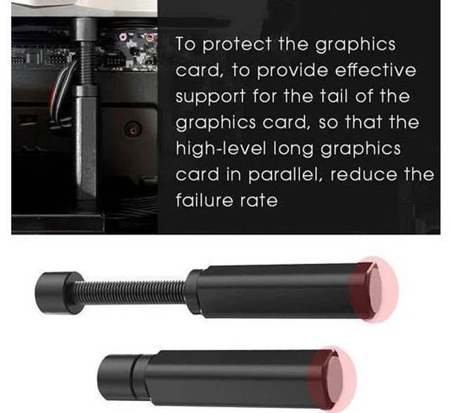 Alt view image 3 of 7 - GPU Support Bracket Graphics Card GPU Brace Support, Video Card Sag Holder Bracket Universal VGA Graphics Card Holder for Computer Cases GPU Stand Magnetic Graphics Card Bracket