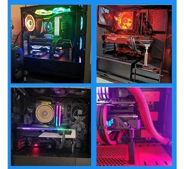 Alt view image 7 of 7 - GPU Support Bracket Graphics Card GPU Brace Support, Video Card Sag Holder Bracket Universal VGA Graphics Card Holder for Computer Cases GPU Stand Magnetic Graphics Card Bracket
