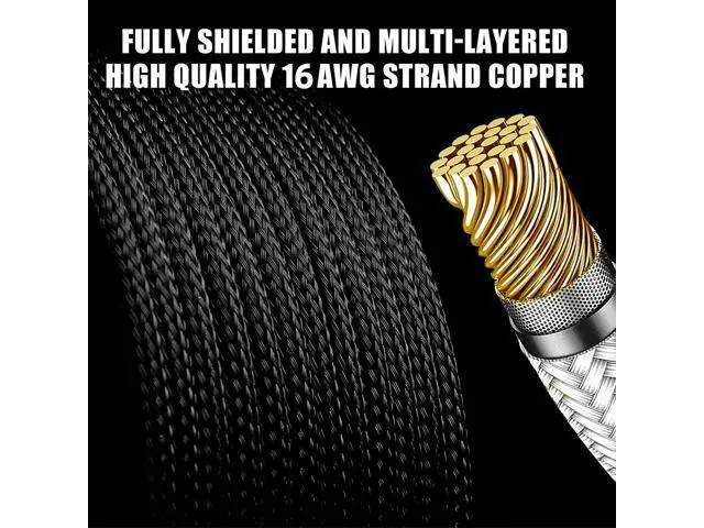 Alt view image 7 of 7 - PSU Cable Extension Kit 30CM Length with Cable Combs 1x24Pin/1x8Pin(4+4) EPS/2x8Pin(6P+2P) PCI-E/PC Sleeved Cable for ATX Power Supply(White)