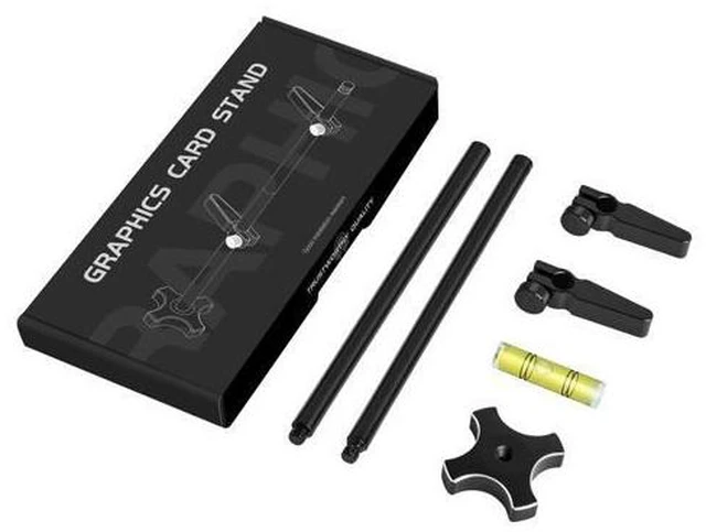 Alt view image 5 of 6 - Graphics Card GPU Brace Support Black, Video Card Sag Holder/Holster Bracket,Anodized Aerospace Aluminum, Adjustable for Single/Dual Slot Cards, Universal Graphics Card Stand