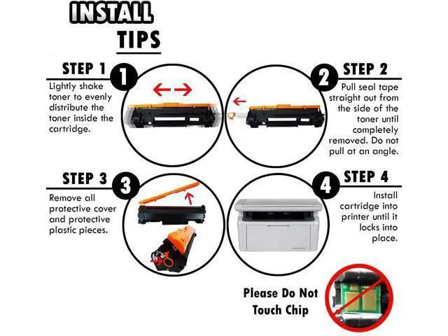 Alt view image 5 of 7 - 2 Inkfirst Compatible Toner Cartridges Replacement for HP CF248A 48A Laserjet Pro M15w M15a M16 MFP M28a M28w M29a M29w (Update CHIP Version)