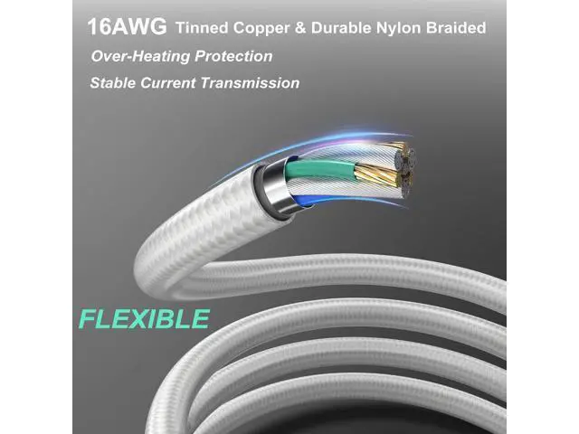 Alt view image 6 of 7 - Agtray PCI-e 5.0 Cable Extender 90 Degree Angle, 12VHPWR Connector 16Pin(12+4) Male to 3x8Pin Female 16AWG Sleeved Power Extension Cord with Cable Combs for RTX 4090/4080/3090Ti (12.6in, White)