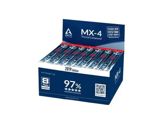 Alt view image 4 of 7 - ARCTIC MX-4 2019 Edition - Thermal Compound Paste - Carbon Based High Performance - Heatsink Paste - Thermal Compound CPU for All Coolers, Thermal Interface Material - High Durability - 2 Grams