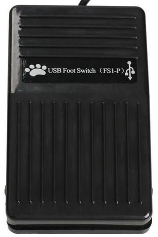 Alt view image 4 of 6 - USB Single Foot Switch Pedal Control Keyboard Mouse Black Plastic Switch Pedal for PC Game mouse