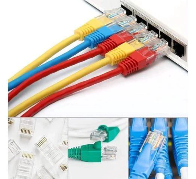 Alt view image 5 of 7 - RJ45 Crimp Tool Kit, 50 PCS RJ45 Connectors, 50 PCS Covers, 1 Cat5 Cat5e Ethernet Crimping Tool, 1 RJ45 Tester and 1 Mini Wire Stripper, RJ11, 6P/ RJ12, 8P/ RJ45 Crimp Tool Set