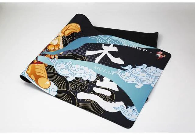 Alt view image 2 of 7 - Varmilo Extra Large Mulan Beijing Opera Desk Pad/Mat with Stitched Edges Mouse Pad