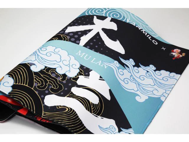 Alt view image 5 of 7 - Varmilo Extra Large Mulan Beijing Opera Desk Pad/Mat with Stitched Edges Mouse Pad
