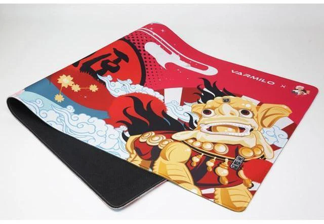 Alt view image 3 of 7 - Varmilo Extra Large Consort Yu Beijing Opera Desk Pad/Mat with Stitched Edges Mouse Pad