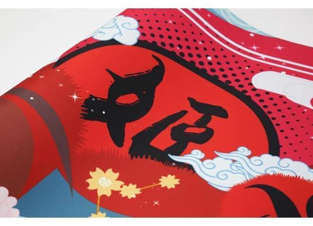 Alt view image 4 of 7 - Varmilo Extra Large Consort Yu Beijing Opera Desk Pad/Mat with Stitched Edges Mouse Pad