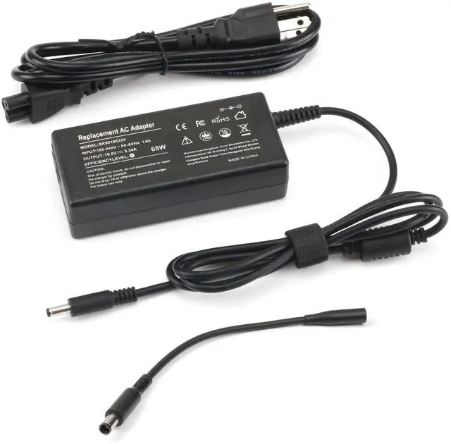 Main image of 65W Laptop Charger Compatible with Dell Inspiron | 15 11 13 14 17 3000 5000 7000 Series, 2-in-1 Series, 2 Tips 4.5mm & 7.4mm, Compatible with 3558 3181