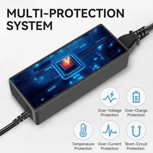 Alt view image 6 of 6 - 90W AC Adapter for Dell Optiplex Micro 9020 7050 7010 7020 7040 3050 7060 5050 5060 7070 Micro Desktop Power Supply-for Dell Optiplex Micro PC- for Optiplex 3060 3070 3080