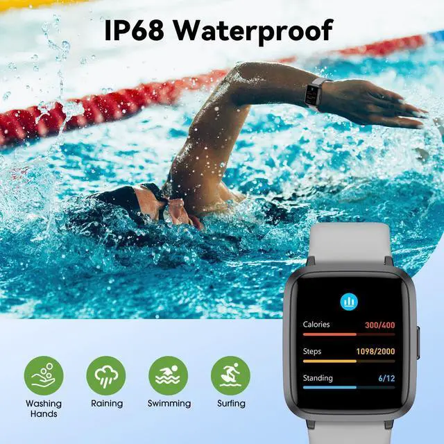 Alt view image 2 of 7 - Fitness Tracker Watch with Heart Rate, Activity Tracker, Pedometer Watch