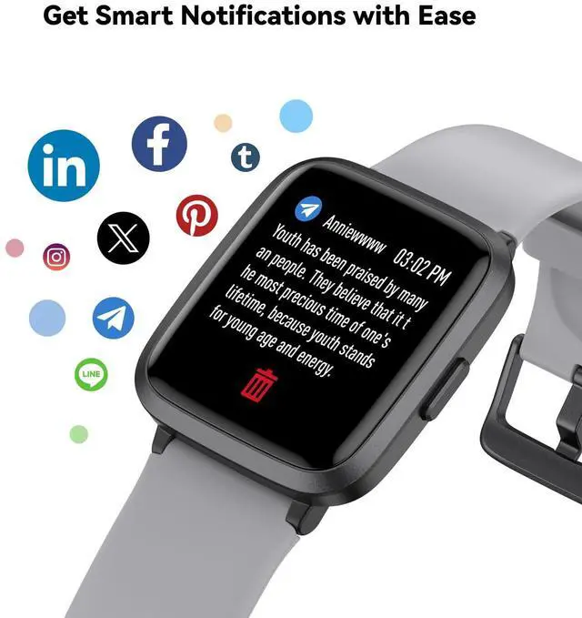 Alt view image 5 of 7 - Fitness Tracker Watch with Heart Rate, Activity Tracker, Pedometer Watch