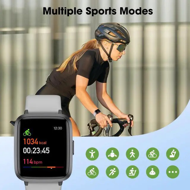 Alt view image 4 of 7 - Fitness Tracker Watch with Heart Rate, Activity Tracker, Pedometer Watch