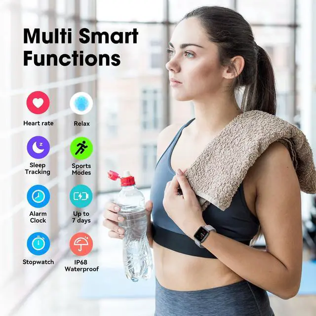 Alt view image 3 of 7 - Fitness Tracker Watch with Heart Rate, Activity Tracker, Pedometer Watch