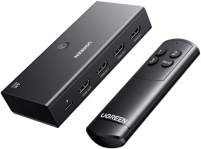 Main image of HDMI Switch 3 in 1 Out, 4K@60Hz, with Remote, HDR10+, 3D, Dolby