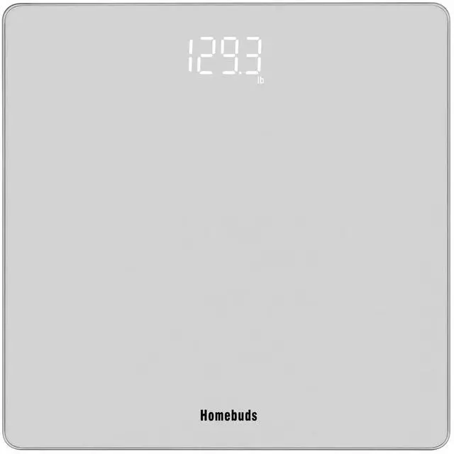 Main image of Bathroom Scale for Body Weight, Precision 0.1lb by Our Professional Factory Since 2001, Weight Scale LED Display and Step-On, 3*AAA Batteries Included, 400lb/182kg, Silver