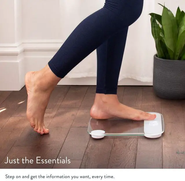 Alt view image 3 of 6 - Digital Weight Bathroom Scale, Shine-Through Display, Accurate Glass Scale, Non-Slip and Scratch Resistant, Body Weight (Clear)