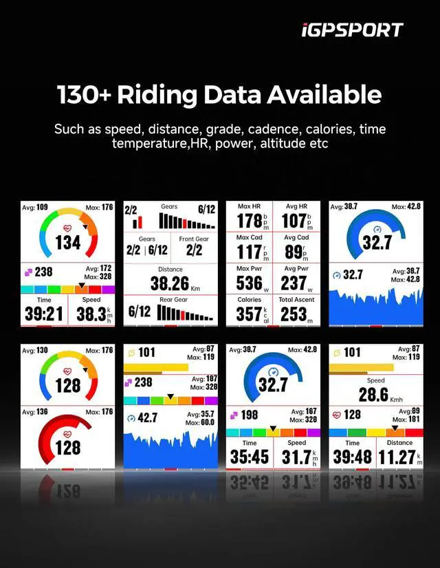 Alt view image 3 of 7 - BSC300T Wireless Bike Computer GPS, Touchscreen Offline MAP Navigation Off Course Warning Compatible with Insta360, for Ebike Road Bike MTB (Touch Screen&Button)