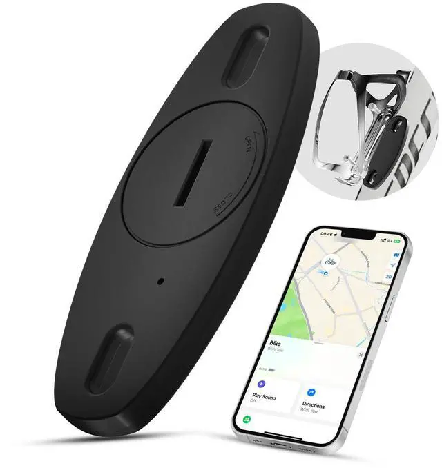Main image of Bike Tracker Works with Apple Find My | Hidden Tracker for Bicycle & Motorcycle | Anti-Theft Waterproof Tag with Bottle Holder Design | iOS Only, No Monthly Fee