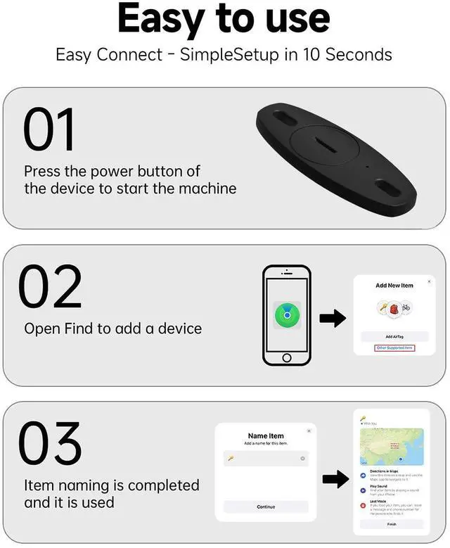 Alt view image 7 of 7 - Bike Tracker Works with Apple Find My | Hidden Tracker for Bicycle & Motorcycle | Anti-Theft Waterproof Tag with Bottle Holder Design | iOS Only, No Monthly Fee