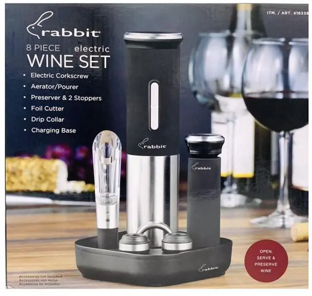 Main image of Rabbit Electric Wine Opener Set, 8-piece