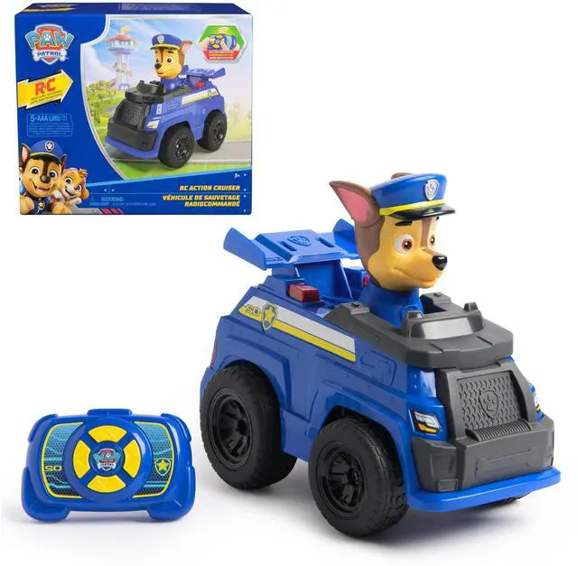 Main image of Chase RC Action Cruiser, Remote Control Car with LED Lights & Easy-Steer Controller, Pretend Play Kids Toys for Boys & Girls Ages 3 and Up