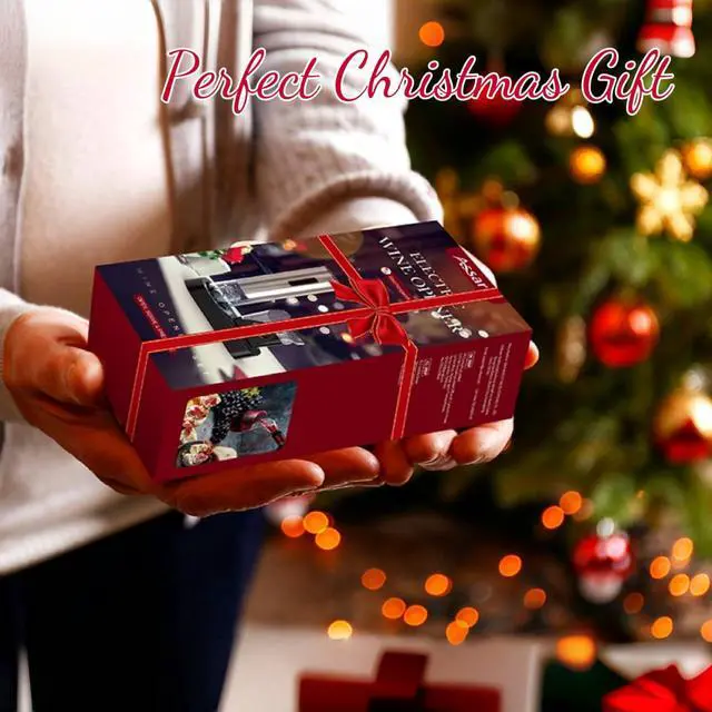 Alt view image 3 of 7 - Electric Wine Opener,Rechargeable Automatic Wine Opener Corkscrew Opener Set With Wine Stopper, Foil Cutter, Wine Aerator,Storage Base & USB-C Cable Christmas Gifts for Wine Lovers