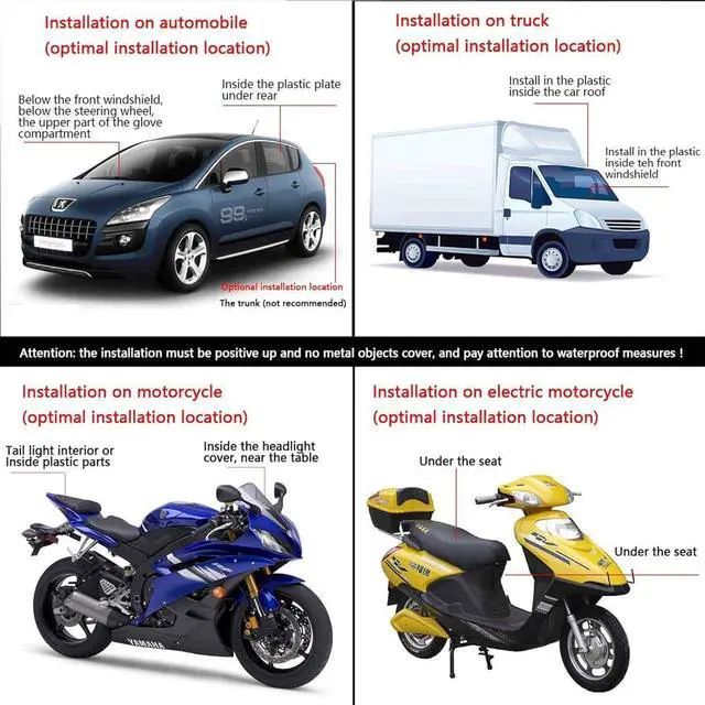 Alt view image 4 of 6 - Vehicle Car GPS Tracker TK103A, GSM Alarm SD Card Slot Anti-Theft Realtime Spy for GSM GPRS GPS System Tracking Device (103A)