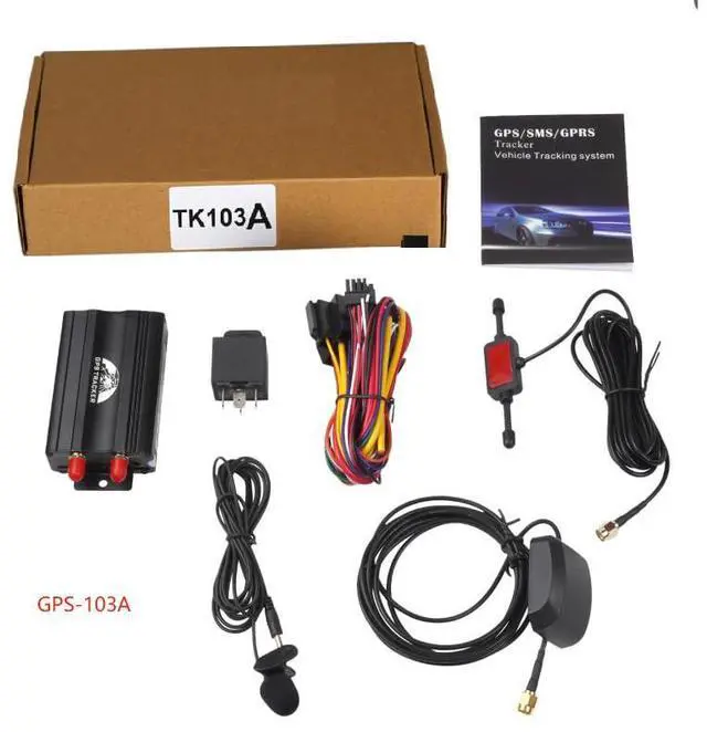 Alt view image 6 of 6 - Vehicle Car GPS Tracker TK103A, GSM Alarm SD Card Slot Anti-Theft Realtime Spy for GSM GPRS GPS System Tracking Device (103A)